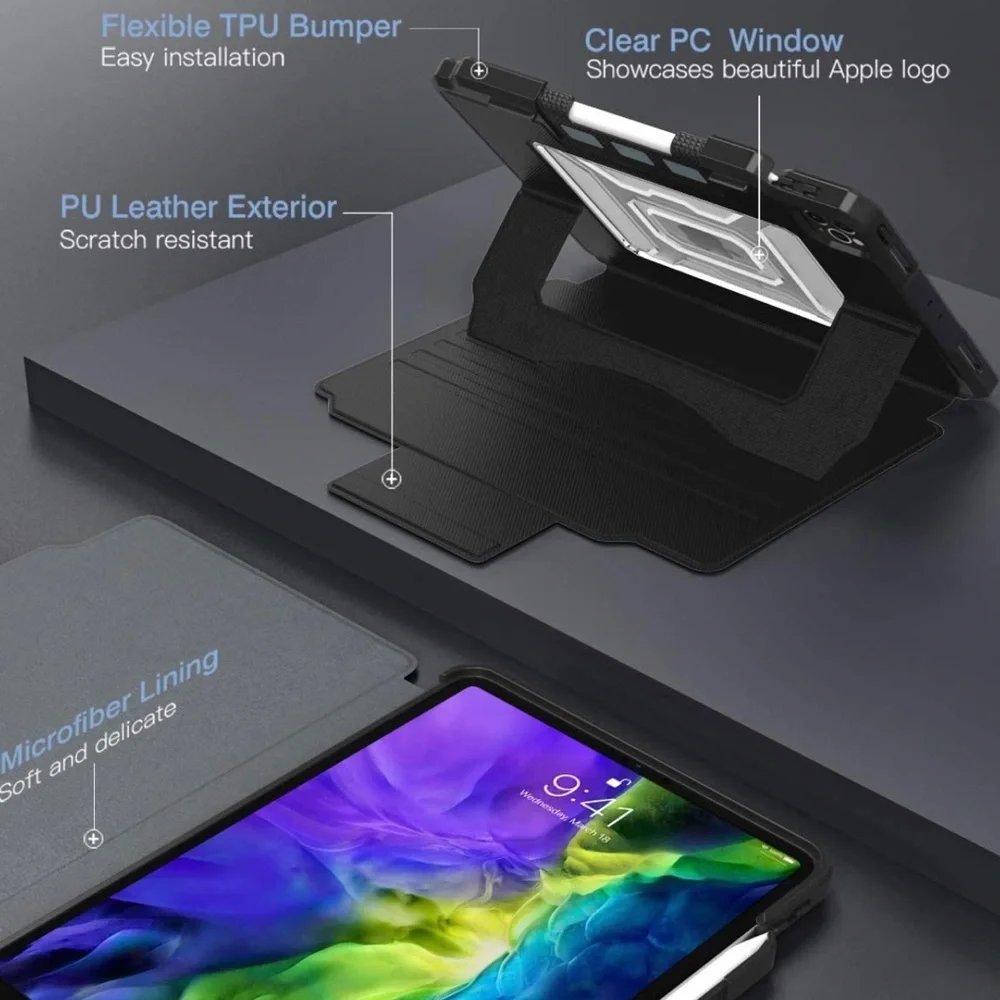 MoKo Case Fit iPad Pro 11 2nd Gen 2020 & 2018